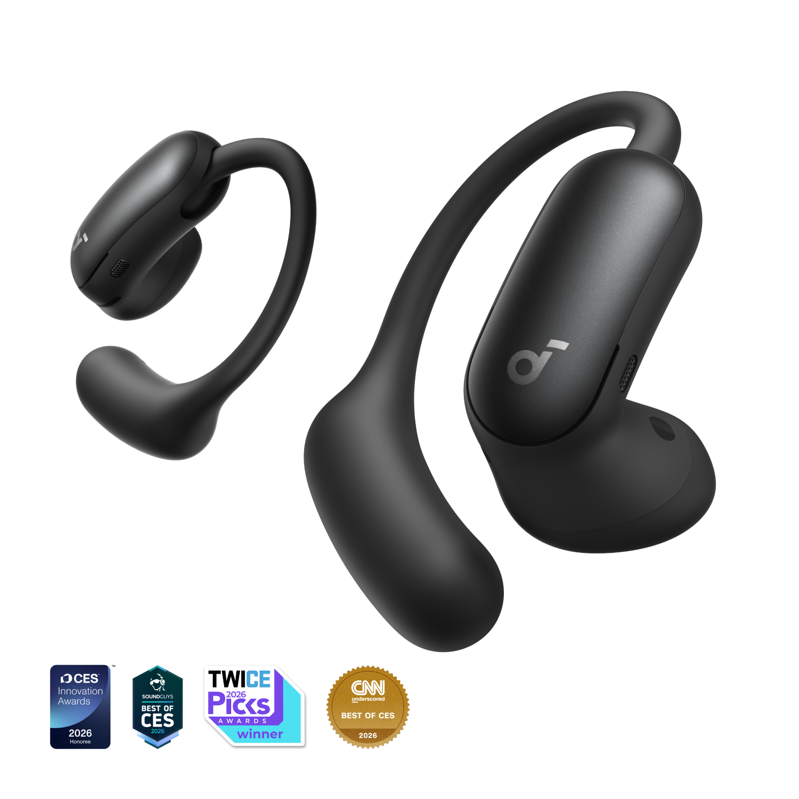 AeroFit 2 Pro|Dual-Form Earbuds with Open-Ear and Active Noise Cancellation Form