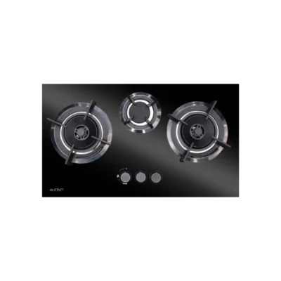 Homz 3 Burner Glass Top Gas Kitchen Hob Hmz 7003bg