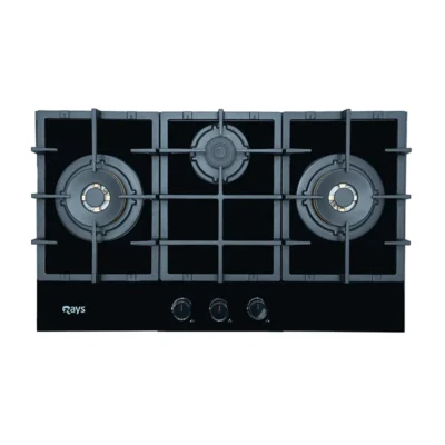 Rays 3 Burner Glass Top Gas Kitchen Hob Rgh 9030 Gat