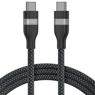 Anker USB-C to USB-C Cable (240W, Upcycled-Braided) - 6ft