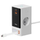 Baseus PowerCombo Series 65W Digital PowerStrip with Retractable-C Cable - Smart Version