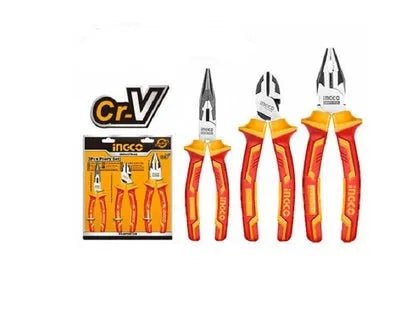 INGCO HIKPS28318 3Pcs Insulated Pump Pliers Set