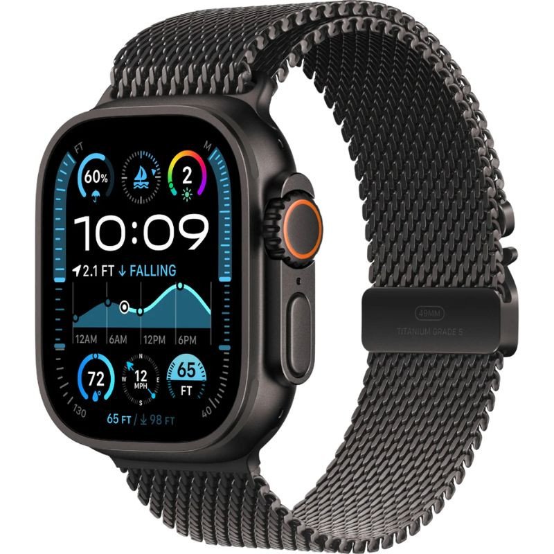 Apple Watch Ultra 2 49mm Black Titanium Milanese Loop