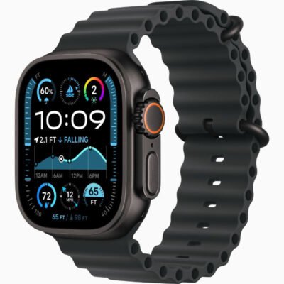 Apple Watch Ultra 2 Black Titanium 49mm Case With Black Ocean Band