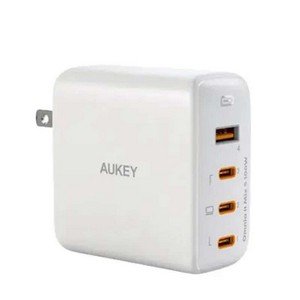 Aukey 4 Port 100W PD Super Fast Charging Wall Charger - PA-B7S - White