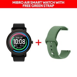 Xiaomi MiBro Air Watch Black - With Free Green Strap
