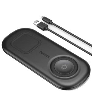 CHOETECH 2 In 1 Wireless Charger, 10W Max Wireless Charging Pad For Phones and Galaxy Watch  (T570-S)