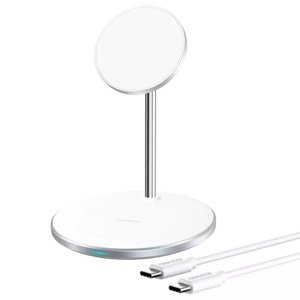 Choetech Qi MagSafe 15W 2 in 1 Magnetic Wireless Charger Stand for iPhone & AirPods – T581-F
