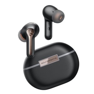 SoundPEATS Capsule3 Pro Wireless Earbuds with Hi-Res and LDAC, 43dB Hybrid Active Noise Cancelling Bluetooth Earphones with 6 Mics - Black