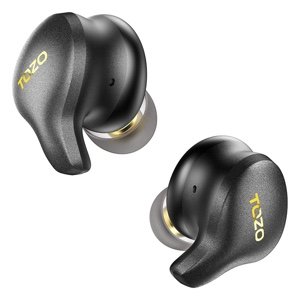 TOZO Golden X1 Wireless Earbuds with Balanced Armature Driver, Hybrid Dynamic Driver, OrigX Pro, LDAC & Hi-Res Audio, Environment & ANC Headset - Black