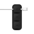 UNIQ Pod Magnetic Cable Organizer and Base - Charcoal (Dark Grey)