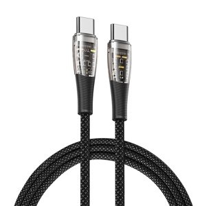 PD 65W Transparent USB C To USB C Cable