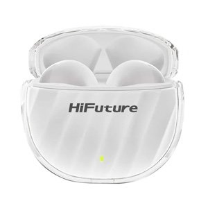 HiFuture Flybuds 3 True Wireless Earphones Bluetooth 5.3 with 4 Built-in Microphones, Environmental Noise Cancellation - White