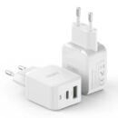 PD 30W 2-Port GaN Fast Charger - T7 - White