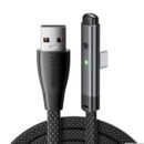 Plextone C2U T100 66W Type C To USB-A Elbow Gaming Smart LED Charge Cable