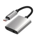 Mcdodo Type C to 60W C Charging & 3.5mm Aux Audio Adapter Splitter with DAC Support - CA-5050