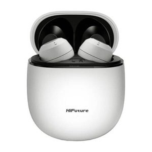 Hifuture OlymBuds 3 True Wireless Earphones with Bluetooth 5.3, 25H, 6mm Drivers, Super Bass - White