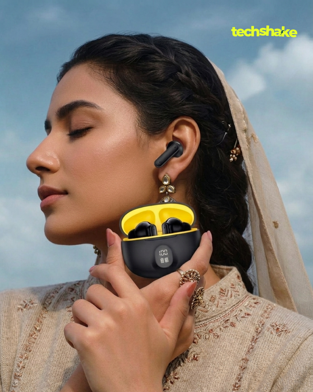 M04 TWS Wireless Earbuds - Bluetooth 5.3, LED Display, HiFi Bass & ENC - Image 2