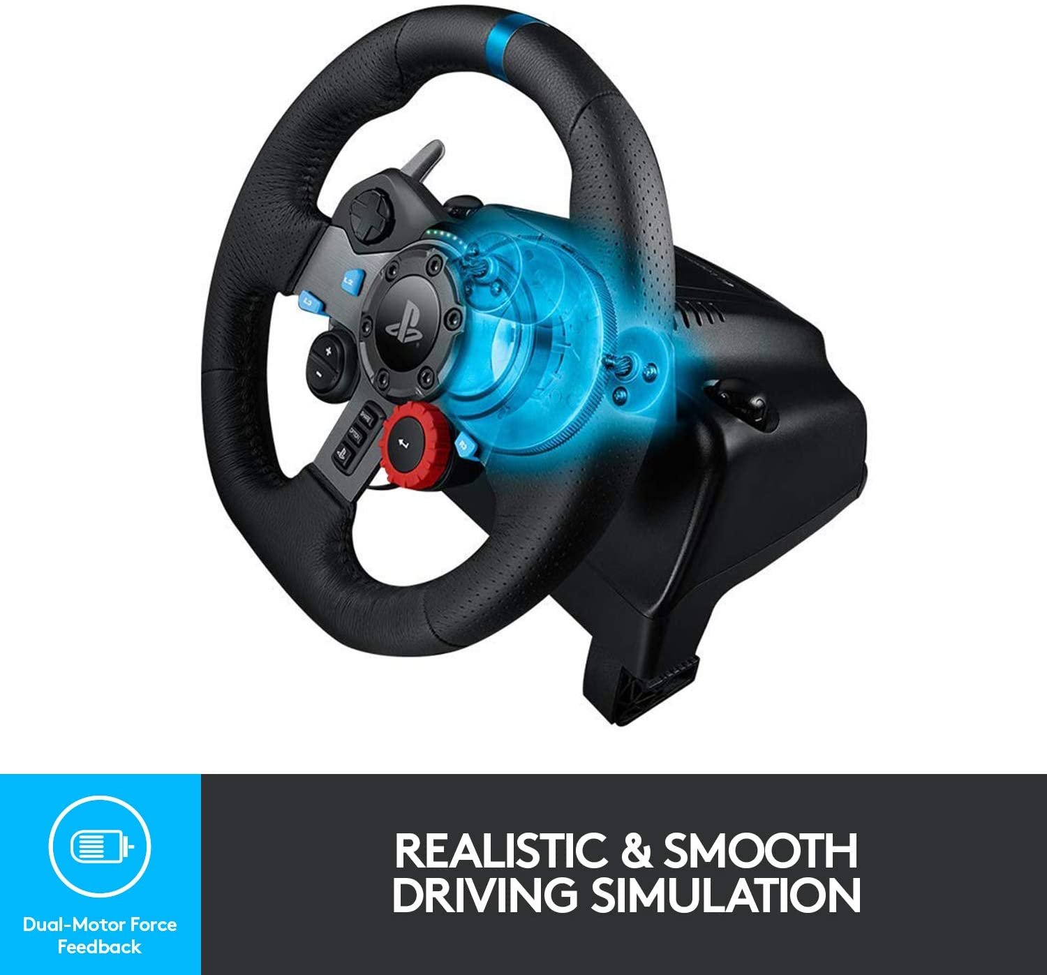 Logitech G29 Driving Force Racing Wheel - PS5 Edition - Image 4