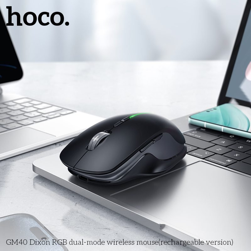 HOCO GM40 Dixon Dual-Mode Wireless RGB Mouse - Image 3
