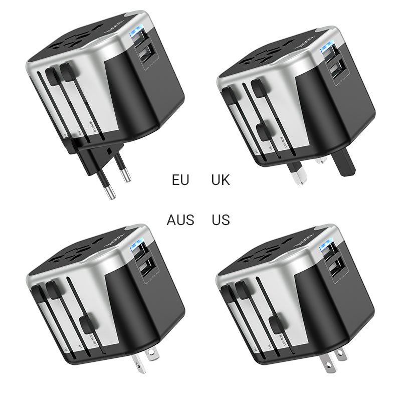 HOCO AC5 Level Universal Travel Adapter 2-USB Charger Price in Pakistan - Image 3