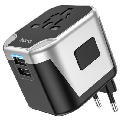 HOCO AC5 Level Universal Travel Adapter 2-USB Charger Price in Pakistan