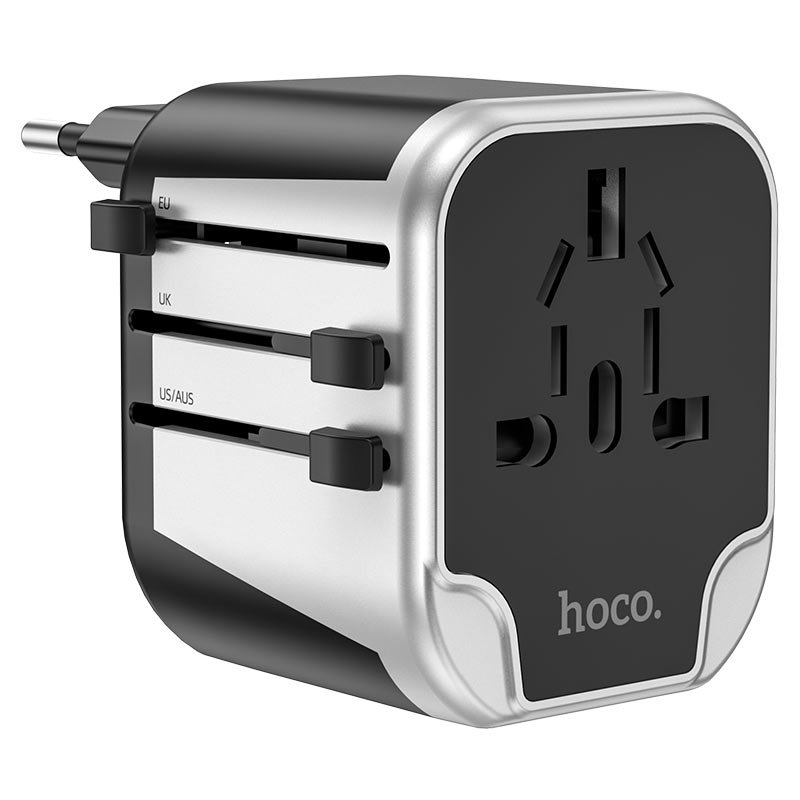 HOCO AC5 Level Universal Travel Adapter 2-USB Charger Price in Pakistan - Image 2