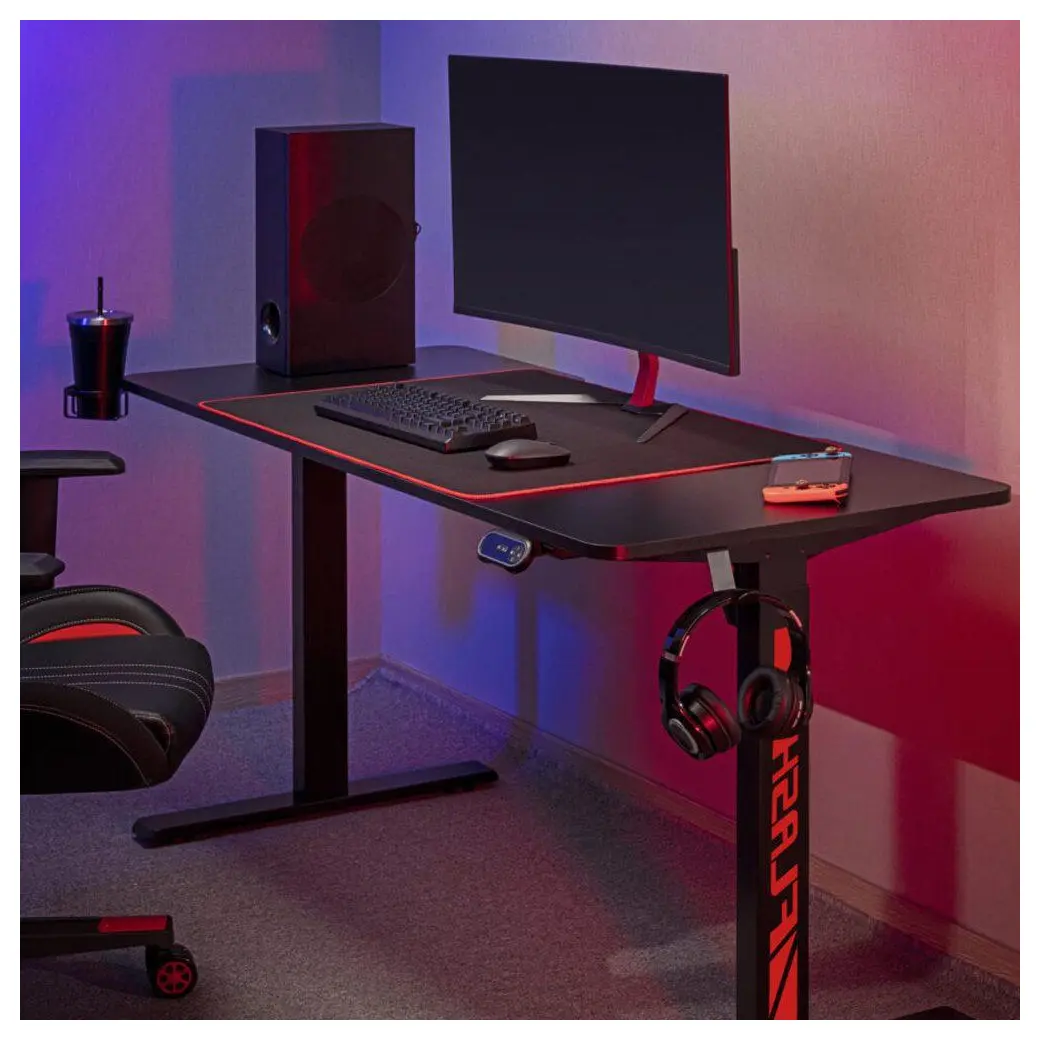 MXG MGD-01R RGB Electric Sit-Stand Desk, White - Image 8