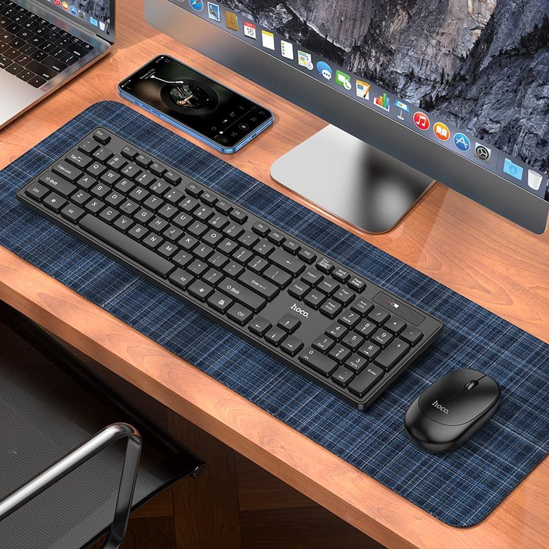 HOCO GM17 Wireless Business Keyboard and Mouse Set - Image 2