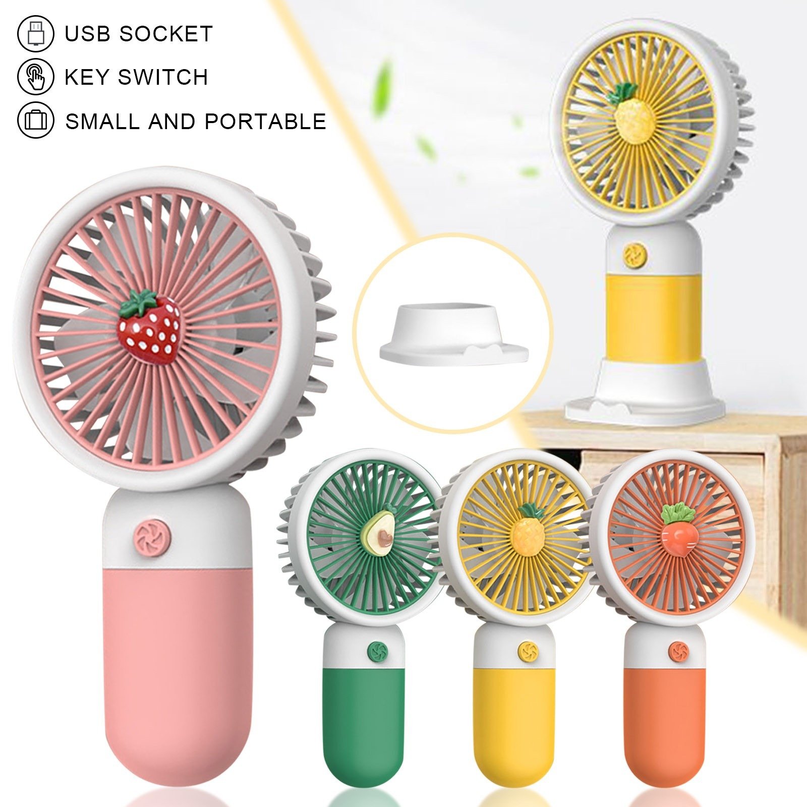 Mini Fan Rechargeable Hand Fan