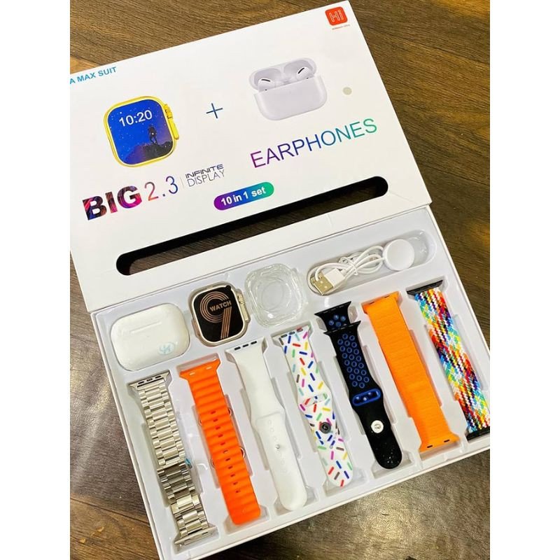 I20 Ultra Smart Watch With Earbuds And 7 Straps - Image 2