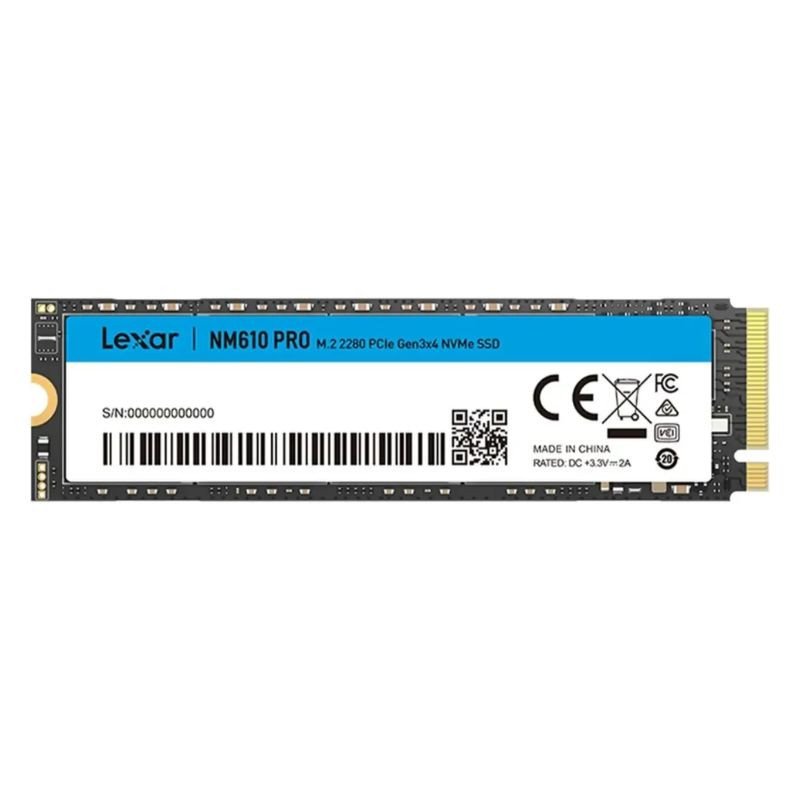 Lexar NM610 Pro 500GB NVMe PCIe M.2 2280 SSD