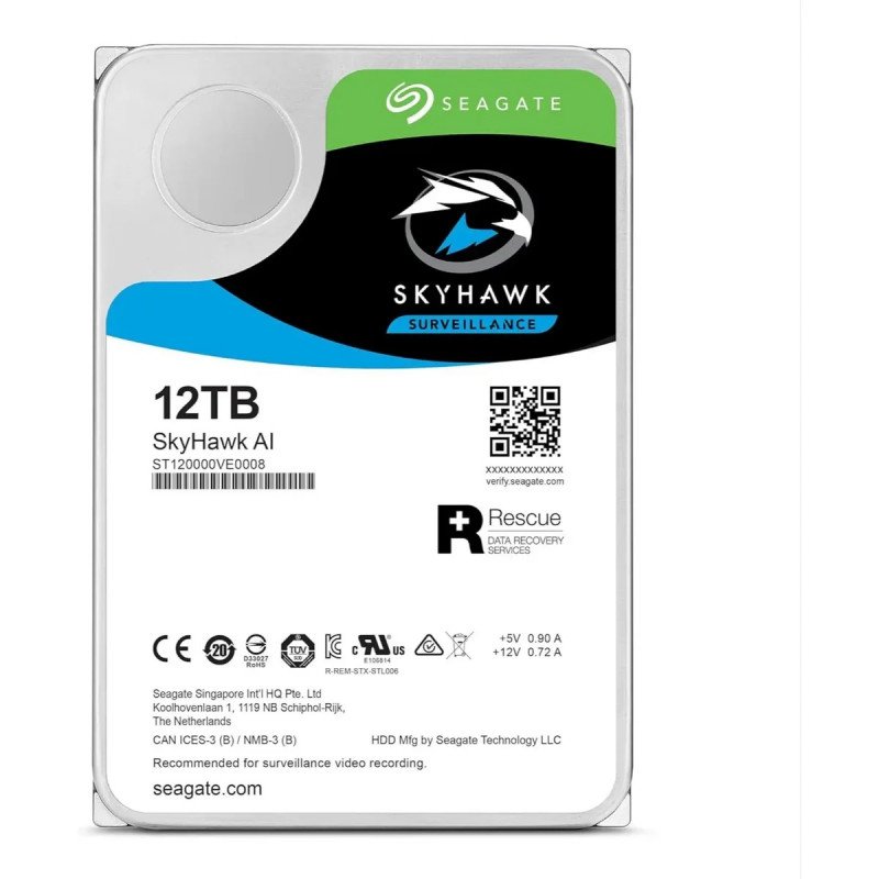 Seagate SkyHawk 12TB 3.5 Inch SATA Internal Hard Drive With 2 Years Warranty - Image 2