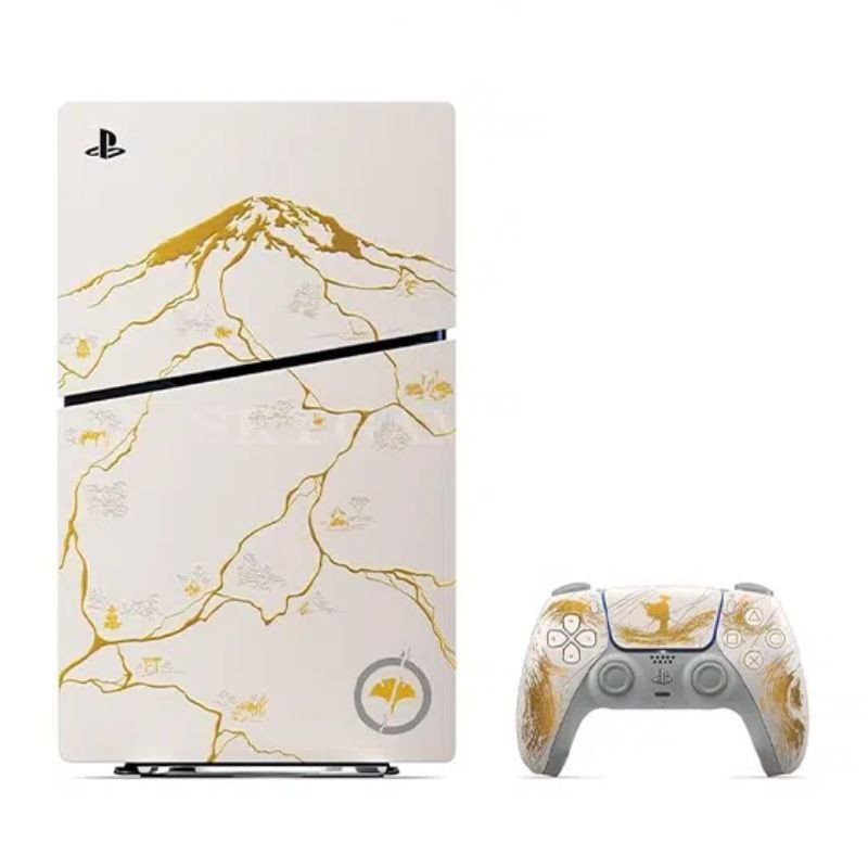 Sony PlayStation PS5 Slim 1TB Ghost of Yōtei Gold Limited Edition - Image 3
