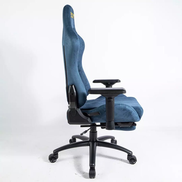 Dominion Ergonomic Chair - With Footrest · Blue - Image 2