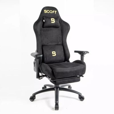 Dominion Ergonomic Chair - With Footrest · Black