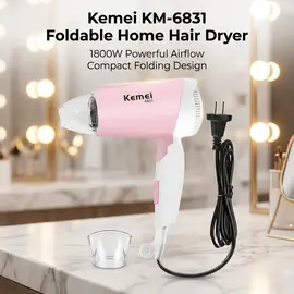 Kemei KM-6831 Foldable Home Hair Dryer
