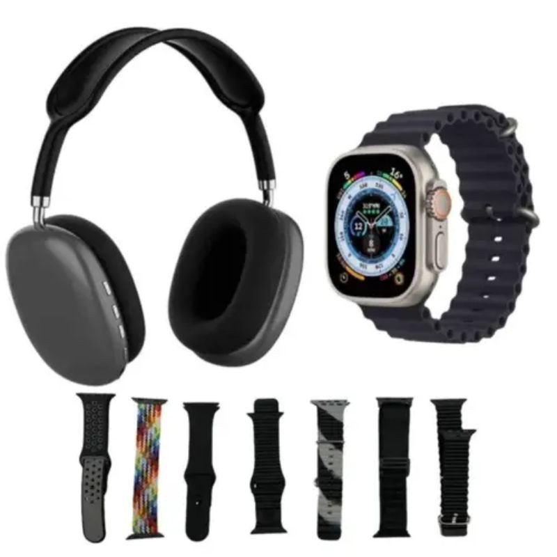 P9 Ultra 2 Smart Watch & Headphone Combo